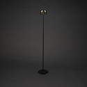 Konstsmide Batteri standerlampe NICE firkantet, med USB tilslutning, CCT Switch, med touch-d�mper IP54, sort d�mpbar