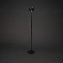 Konstsmide Batteri standerlampe NICE firkantet, med USB tilslutning, CCT Switch, med touch-d�mper IP54, sort d�mpbar