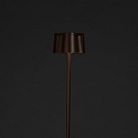 Konstsmide Batteri standerlampe NICE firkantet, med USB tilslutning, CCT Switch, med touch-d�mper IP54, rust d�mpbar