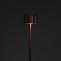 Konstsmide Batteri standerlampe NICE firkantet, med USB tilslutning, CCT Switch, med touch-d�mper IP54, rust d�mpbar