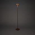 Konstsmide Batteri standerlampe NICE firkantet, med USB tilslutning, CCT Switch, med touch-d�mper IP54, rust d�mpbar