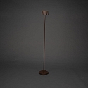 Konstsmide Batteri standerlampe NICE firkantet, med USB tilslutning, CCT Switch, med touch-d�mper IP54, rust d�mpbar