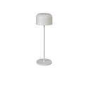Batteri bordlampe LILLE med USB tilslutning, med touch-d�mper IP54, hvid d�mpbar