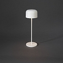 Konstsmide Batteri bordlampe LILLE med USB tilslutning, med touch-d�mper IP54, hvid d�mpbar