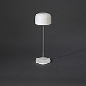 Konstsmide Batteri bordlampe LILLE med USB tilslutning, med touch-d�mper IP54, hvid d�mpbar