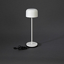 Konstsmide Batteri bordlampe LILLE med USB tilslutning, med touch-d�mper IP54, hvid d�mpbar