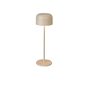 Batteri bordlampe LILLE med USB tilslutning, med touch-d�mper IP54, sandy d�mpbar