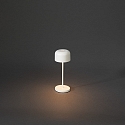 Konstsmide Batteri bordlampe LILLE MINI med USB tilslutning, med touch-d�mper IP54, hvid d�mpbar