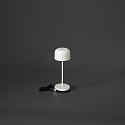 Konstsmide Batteri bordlampe LILLE MINI med USB tilslutning, med touch-d�mper IP54, hvid d�mpbar