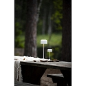 Konstsmide Batteri bordlampe LILLE MINI med USB tilslutning, med touch-d�mper IP54, hvid d�mpbar