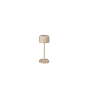 Batteri bordlampe LILLE MINI med USB tilslutning, med touch-d�mper IP54, sandy d�mpbar