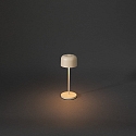 Konstsmide Batteri bordlampe LILLE MINI med USB tilslutning, med touch-d�mper IP54, sandy d�mpbar