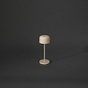 Konstsmide Batteri bordlampe LILLE MINI med USB tilslutning, med touch-d�mper IP54, sandy d�mpbar