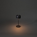 Konstsmide Batteri bordlampe LILLE MINI med USB tilslutning, med touch-d�mper IP54, sort d�mpbar