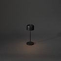 Konstsmide Batteri bordlampe LILLE MINI med USB tilslutning, med touch-d�mper IP54, sort d�mpbar