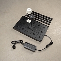 Konstsmide Opladningsstation CHARGER TL MINI med afstandsstykke, 15-fold, sort