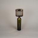 Konstsmide Batteri bordlampe BOTTLE med USB tilslutning, med touch-d�mper IP54, sort d�mpbar