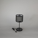 Konstsmide Batteri bordlampe BOTTLE med USB tilslutning, med touch-d�mper IP54, sort d�mpbar