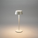 Konstsmide Batteri bordlampe MENTON USB IP54, gr�, lakeret d�mpbar