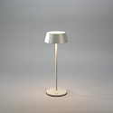 Konstsmide Batteri bordlampe MENTON USB IP54, gr�, lakeret d�mpbar