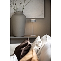 Konstsmide Batteri bordlampe MENTON USB IP54, gr�, lakeret d�mpbar