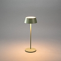 Konstsmide Batteri bordlampe MENTON USB IP54, gr�n, gr�, lakeret d�mpbar