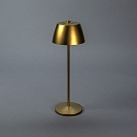 Konstsmide Batteri bordlampe EZE USB IP54, guld mat