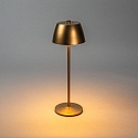 Konstsmide Batteri bordlampe EZE USB IP54, kobber, mat