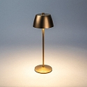 Konstsmide Batteri bordlampe EZE USB IP54, kobber, mat