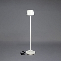 Konstsmide Batteri standerlampe POMEZIA MEDIUM USB IP54, hvid d�mpbar