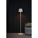 Konstsmide Batteri standerlampe POMEZIA MEDIUM USB IP54, hvid d�mpbar