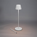 Konstsmide Batteri standerlampe POMEZIA MEDIUM USB IP54, hvid d�mpbar