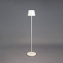 Konstsmide Batteri standerlampe POMEZIA MEDIUM USB IP54, hvid d�mpbar