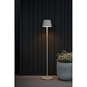 Konstsmide Batteri standerlampe POMEZIA MEDIUM USB IP54, sandy d�mpbar