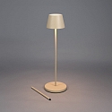 Konstsmide Batteri standerlampe POMEZIA MEDIUM USB IP54, sandy d�mpbar