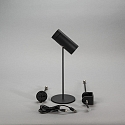 Konstsmide Batteri bordlampe MULTI 3in1 IP54, sort d�mpbar