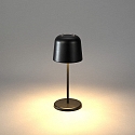 Konstsmide Batteri bordlampe BIOT USB IP54, sort d�mpbar