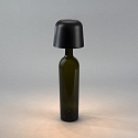 Konstsmide Batteri bordlampe BIOT USB IP54, sort d�mpbar
