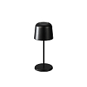 Konstsmide Batteri bordlampe BIOT USB IP54, sort d�mpbar