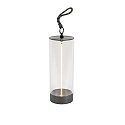 Batteri bordlampe EDISON S USB IP54, antracit d�mpbar