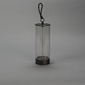 Konstsmide Batteri bordlampe EDISON S USB IP54, antracit d�mpbar