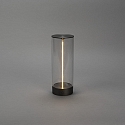 Konstsmide Batteri bordlampe EDISON S USB IP54, antracit d�mpbar
