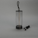 Konstsmide Batteri bordlampe EDISON S USB IP54, antracit d�mpbar