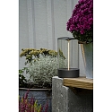 Konstsmide Batteri bordlampe EDISON M USB IP54, antracit d�mpbar