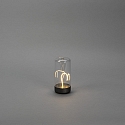 Konstsmide Batteri bordlampe EDISON XS USB IP54, antracit d�mpbar