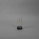 Konstsmide Batteri bordlampe EDISON XS USB IP54, antracit d�mpbar