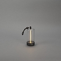 Konstsmide Batteri bordlampe EDISON XS USB IP54, antracit d�mpbar