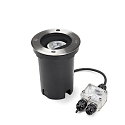Konstsmide Outdoor in-ground spot, IP65, round, 230V, GU10 max. 6W, beam angle adjustable 0-15�, stainless steel 304 / clear glass