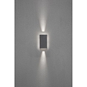 Konstsmide Udendørs wall luminaire CEREMONA up / down, justerbar IP54, antracit, gennemsigtig 