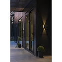Konstsmide Udendørs wall luminaire CEREMONA up / down, justerbar IP54, antracit, gennemsigtig 